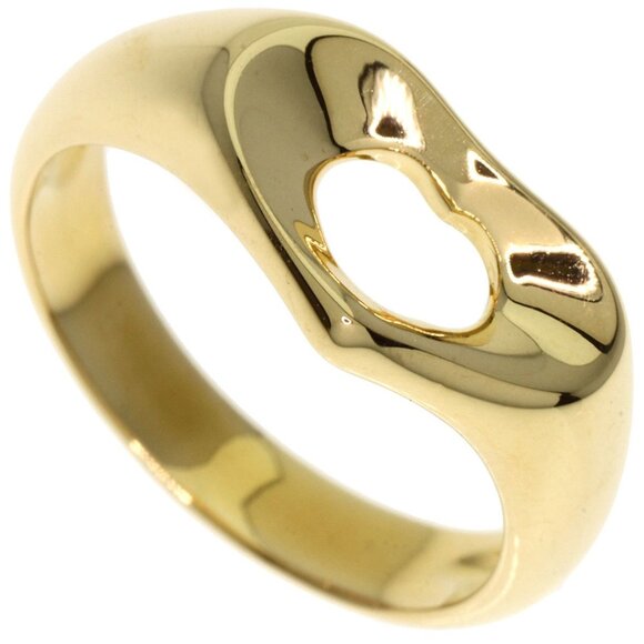 TIFFANY & CO. Heart Ring 18K Yellow Gold Size 5.25 - Picture 1 of 9